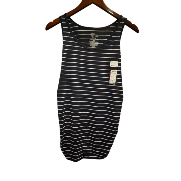 Women's Time and Tru Maternity Striped Tank Top Size 4-6 NWT Small - Picture 2 of 3